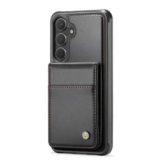 Prolix Magnetic Leather Wallet Galaxy Case With Detachable Card Holder