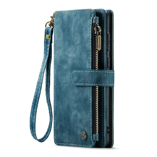 Saevio Magnetic Leather Wallet Case For Galaxy Note Series