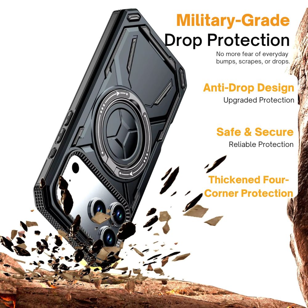 Virtus Magnetic Heavy Duty iPhone Case With Kickstand - Astra Cases
