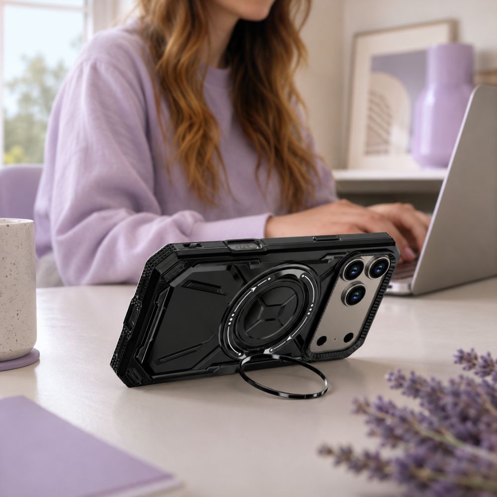 Virtus Magnetic Heavy Duty iPhone Case With Kickstand - Astra Cases