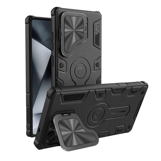 Accedo Heavy Duty Galaxy Case With Flip Lens Cover