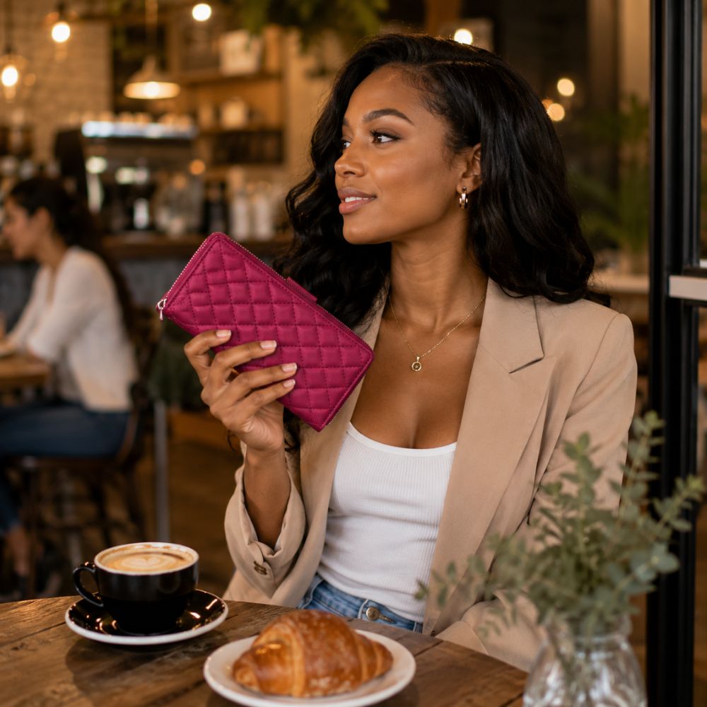 Aestus Quilted Leather Wallet Case for Galaxy A Series - Astra Cases