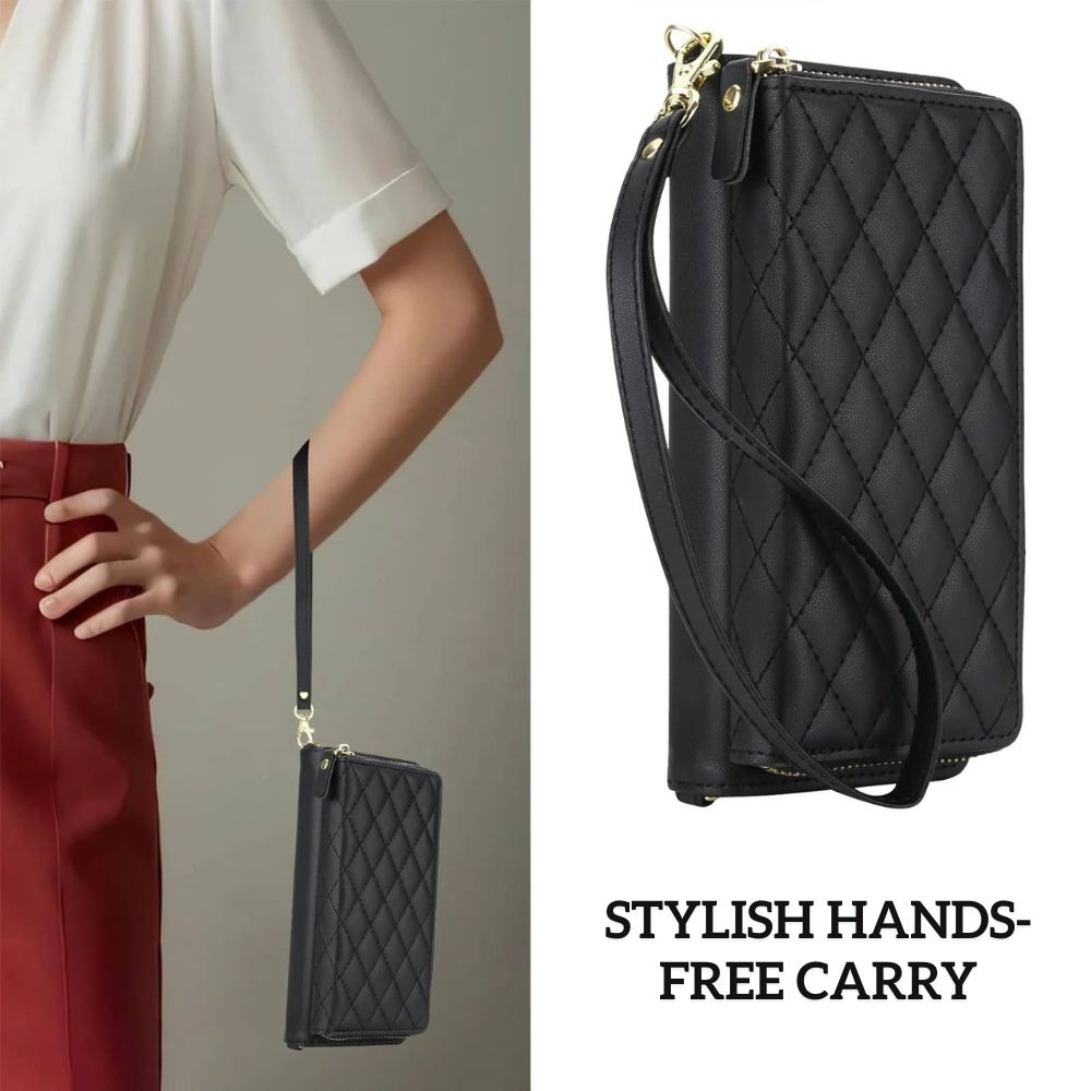 Aeternus Quilted Leather Wallet Case for Galaxy Z Fold - Astra Cases