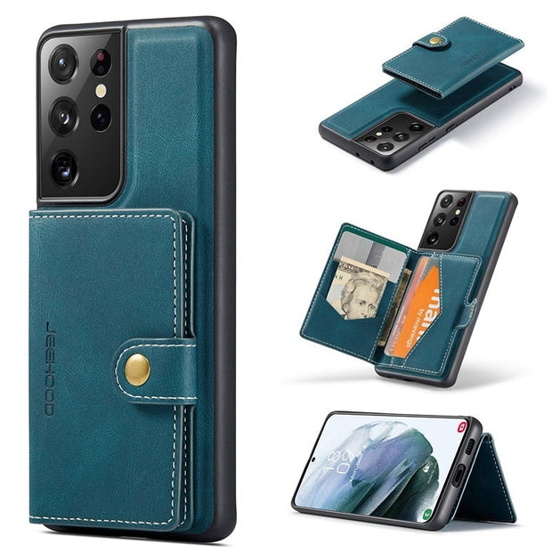 Apricus Leather Magnetic Wallet Galaxy Case - Astra Cases