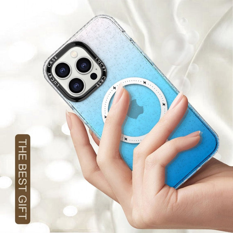 Bene Glittered Silicone MagSafe Case for iPhone Series 12-14