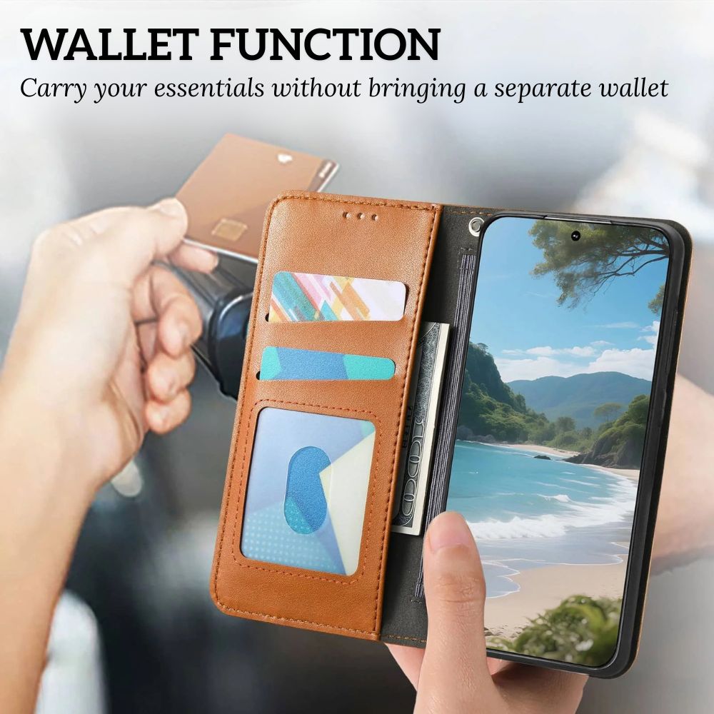 Ceteri Leather Wallet Flip Case For Galaxy S Series - Astra Cases
