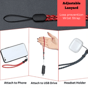 Defleo 2-Piece Anti-Lost AirPods Lanyard