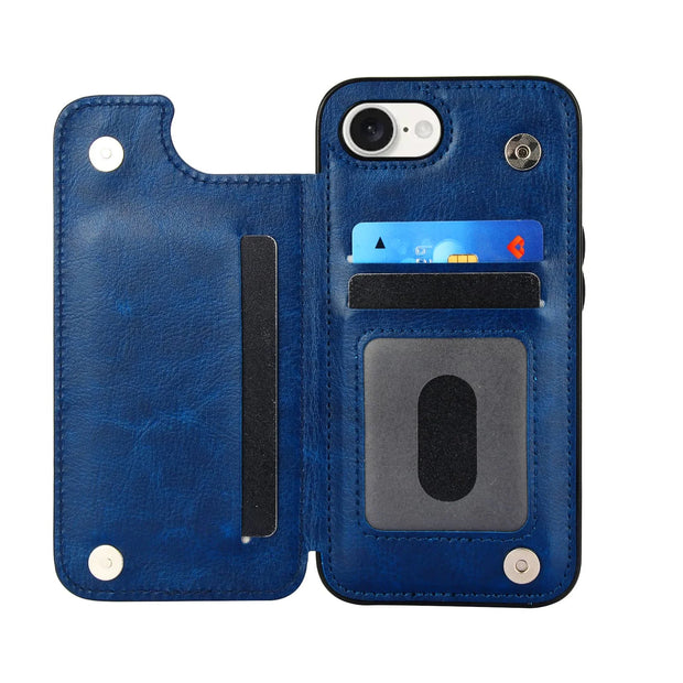 Vistor Leather Flip Wallet Case For iPhone 14-16 Series