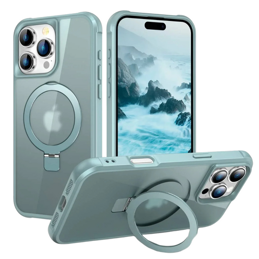 Eruo Shockproof MagSafe iPhone Case With Ring Holder