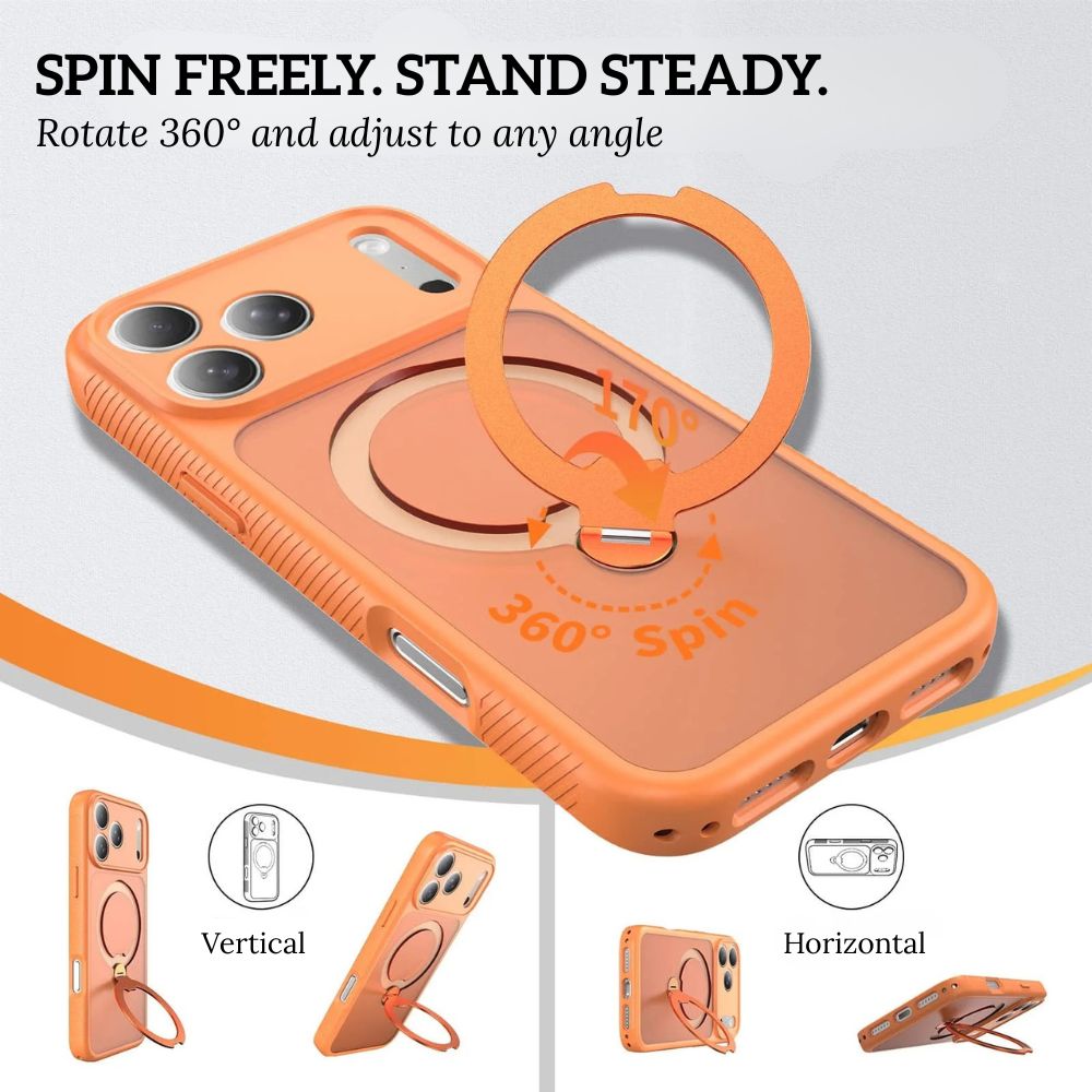 Feteo Slim Shockproof iPhone Case With Ring Holder - Astra Cases