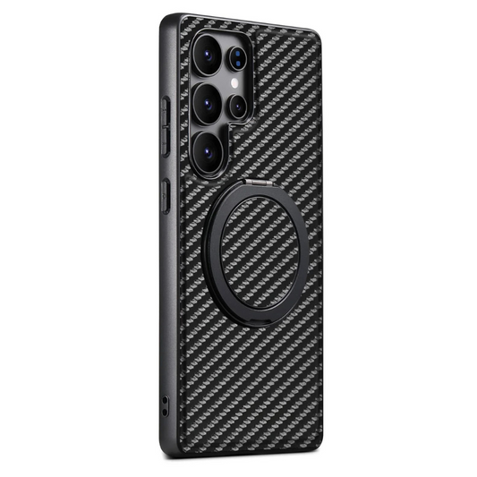 Frux Carbon Fiber Shockproof Galaxy Case With Kickstand