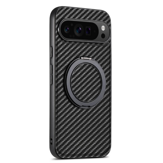 Fugio Carbon Fiber Shockproof Case With Kickstand For Google Pixel