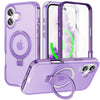 Dives Shockproof Matte iPhone Case With Screen Protector And Ring Holder
