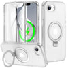 Dives Shockproof Matte iPhone Case With Screen Protector And Ring Holder