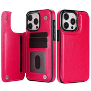 Vistor Leather Flip Wallet Case For iPhone 14 and 15 Series