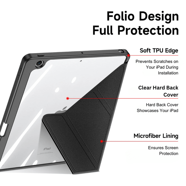 Inferus Tri-Fold iPad Case With Magnetic Stand