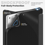 Navis Carbon Fiber Pattern Leather iPad Case