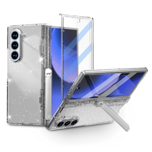 Pendeo Hinge Protective Case For Galaxy Z Fold 6 With Kickstand And Built-in Screen Protector