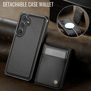 Prolix Magnetic Leather Wallet Galaxy Case With Detachable Card Holder - Astra Cases