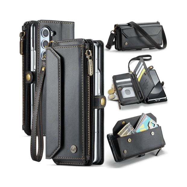 Rectus RFID Blocking Wallet Case For Galaxy Z Fold With Pen Holder Slot