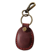 Emi Vintage Leather AirTag Keychain Case