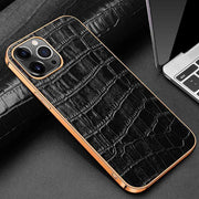 Abduco Genuine Leather iPhone Case Crocodile - Astra Cases