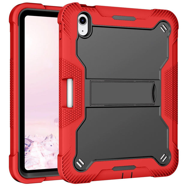 Aeris Heavy Duty Shockproof Silicone Case for iPad 10th Generation w/ Pencil Holder & Kickstand - Astra Cases