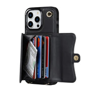 Avida Leather Wallet iPhone Case With Long Lanyard - Astra Cases