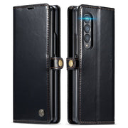 Demere Retro Leather Magnetic Wallet Case For Samsung Galaxy Z Fold 4 - Astra Cases