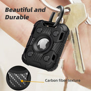 Ensis Armored Soft Silicone Airtag Protective Case With Keychain
