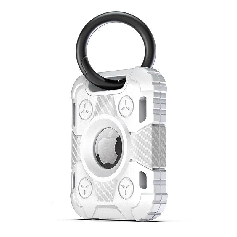 Ensis Armored Soft Silicone Airtag Protective Case With Keychain - Astra Cases