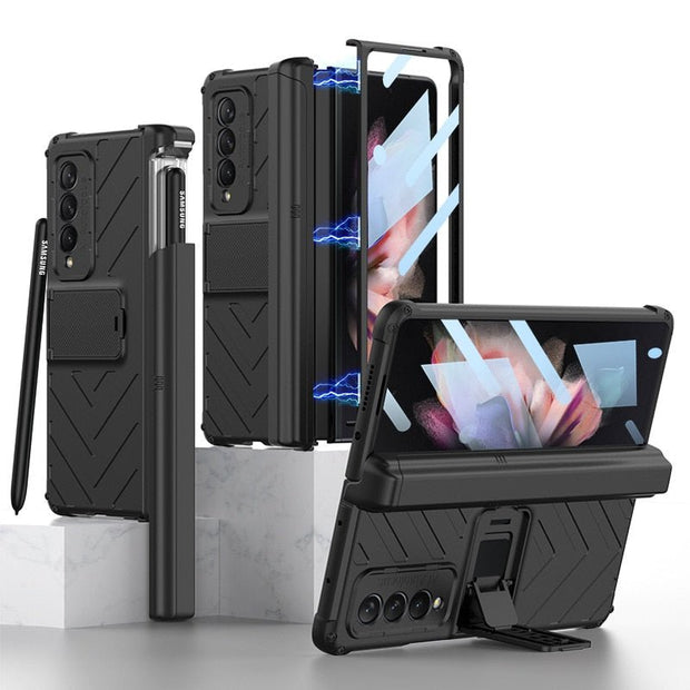 Fas Magnetic Hinge Case for Samsung Galaxy Z Fold 3 with Built-in S-Pen Slot and Kickstand - Astra Cases
