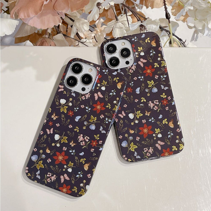 Grex Floral Prints Slim Shockproof iPhone Case - Astra Cases