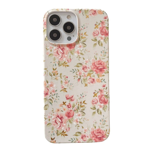 Tria Floral Print Slim iPhone Case