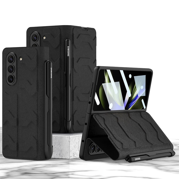 Tauri Leather Case for Galaxy Z Fold With Side Pen Slot