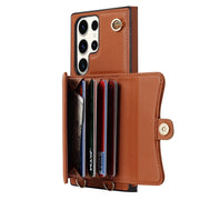 Infero Leather Wallet Case With Lanyard For Galaxy S Series - Astra Cases