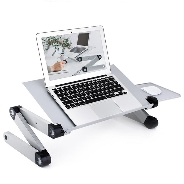 LappyLite Adjustable Ergonomic Portable Aluminum Laptop Desk (Mouse Pad Included) - Astra Cases