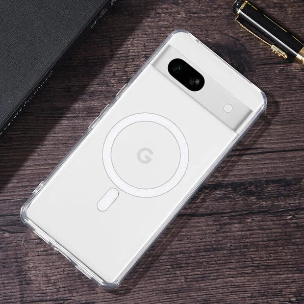 Maxime Magnetic Clear Case for Google Pixel 8 Series With Mag-safe Charging Cover - Astra Cases