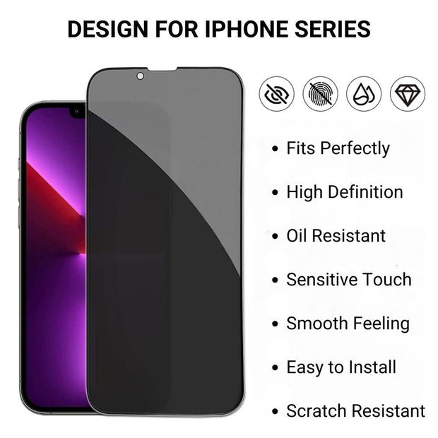 Mitto Privacy Tempered Glass for iPhone Series 11 to 14 - Astra Cases