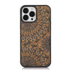 Nobilis Floral Pattern Breathable Cork Wood iPhone Case with Soft Shockproof Silicone Bumper - Astra Cases