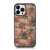 Nobilis Floral Pattern Breathable Cork Wood iPhone Case with Soft Shockproof Silicone Bumper - Astra Cases