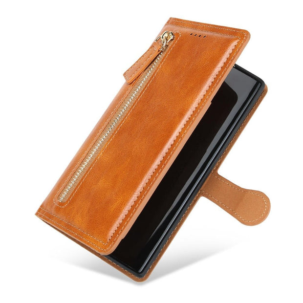 Papilio Leather Card Wallet Galaxy Case With Zip - Astra Cases
