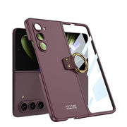 Rei Lightweight Leather Case for Galaxy Z Fold 5 With Ring Stand - Astra Cases