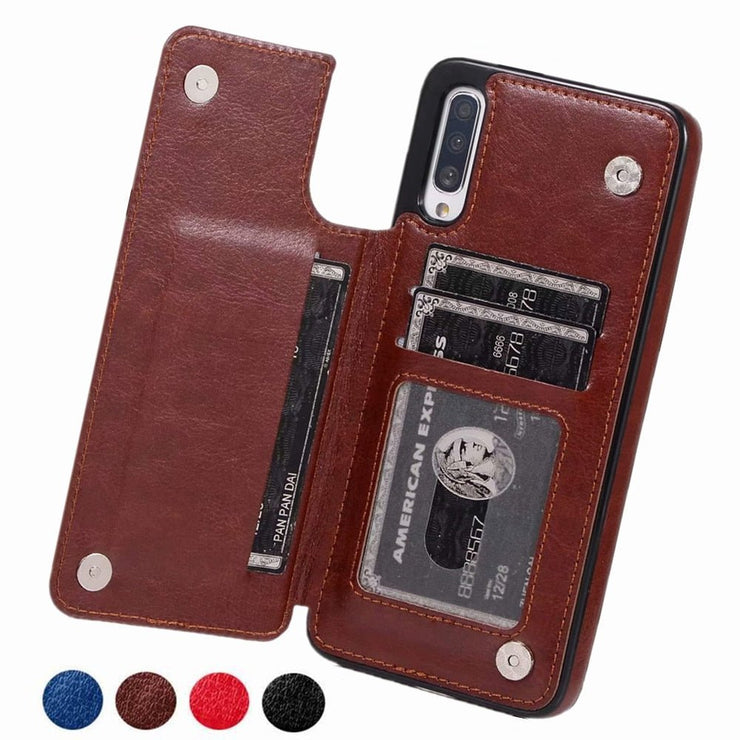 Vistor Leather Flip Galaxy Wallet Case - Astra Cases