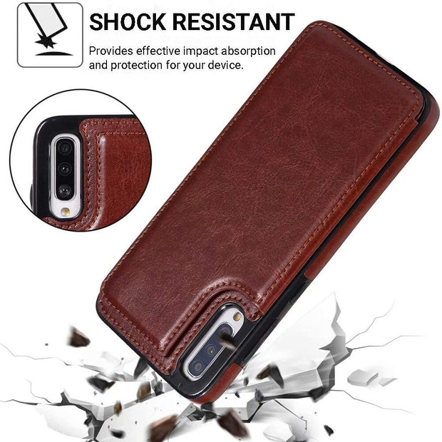 Vistor Leather Flip Galaxy Wallet Case - Astra Cases